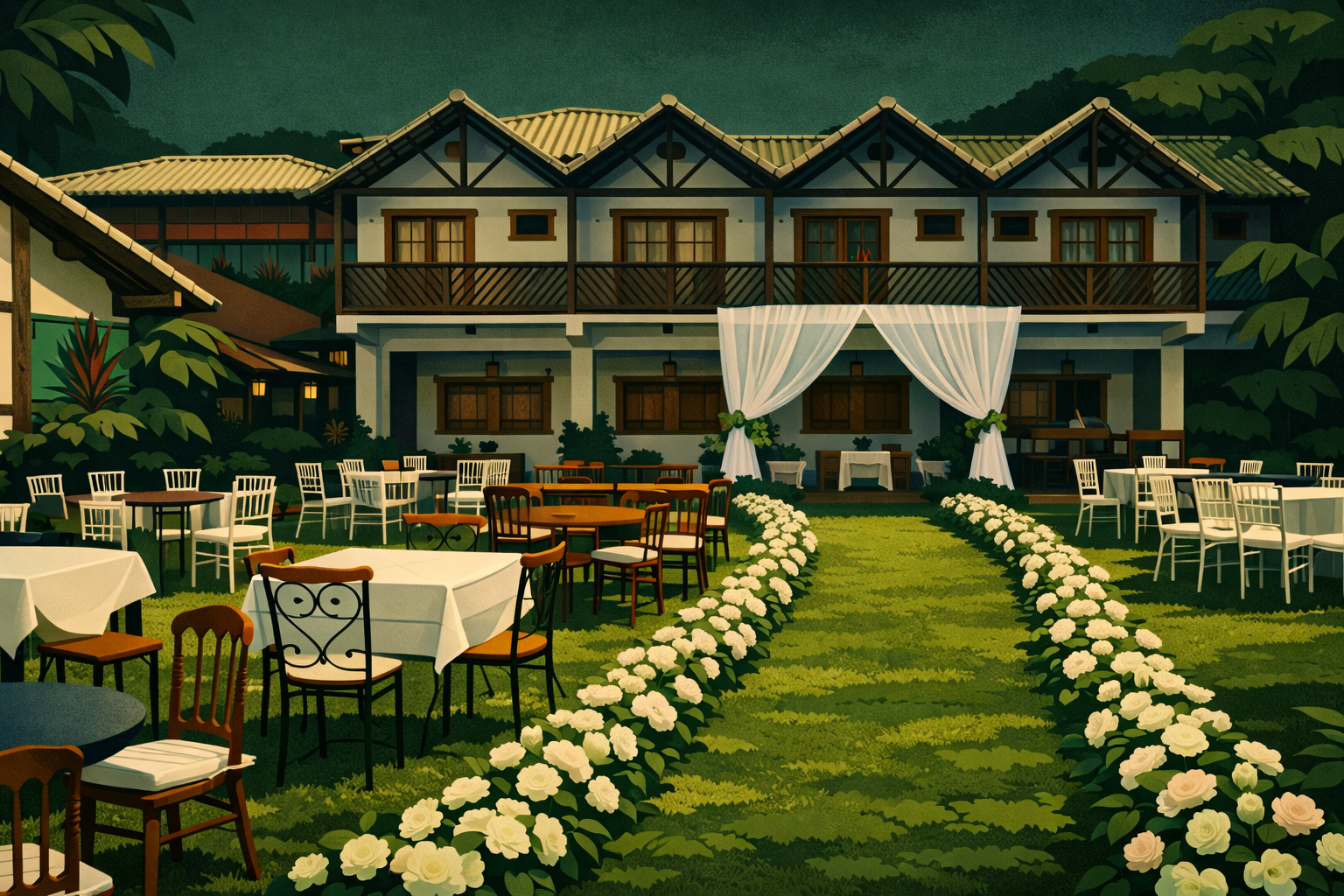 Cerimônia de casamento ao ar livre no gramado do Real Cipó, Serra do Cipó MG